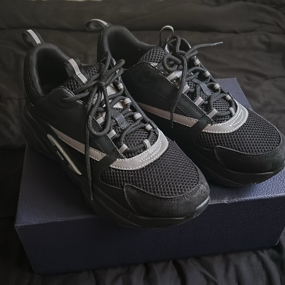 Dior Black and Gray Men's Sneakers - Picture 2 of 5